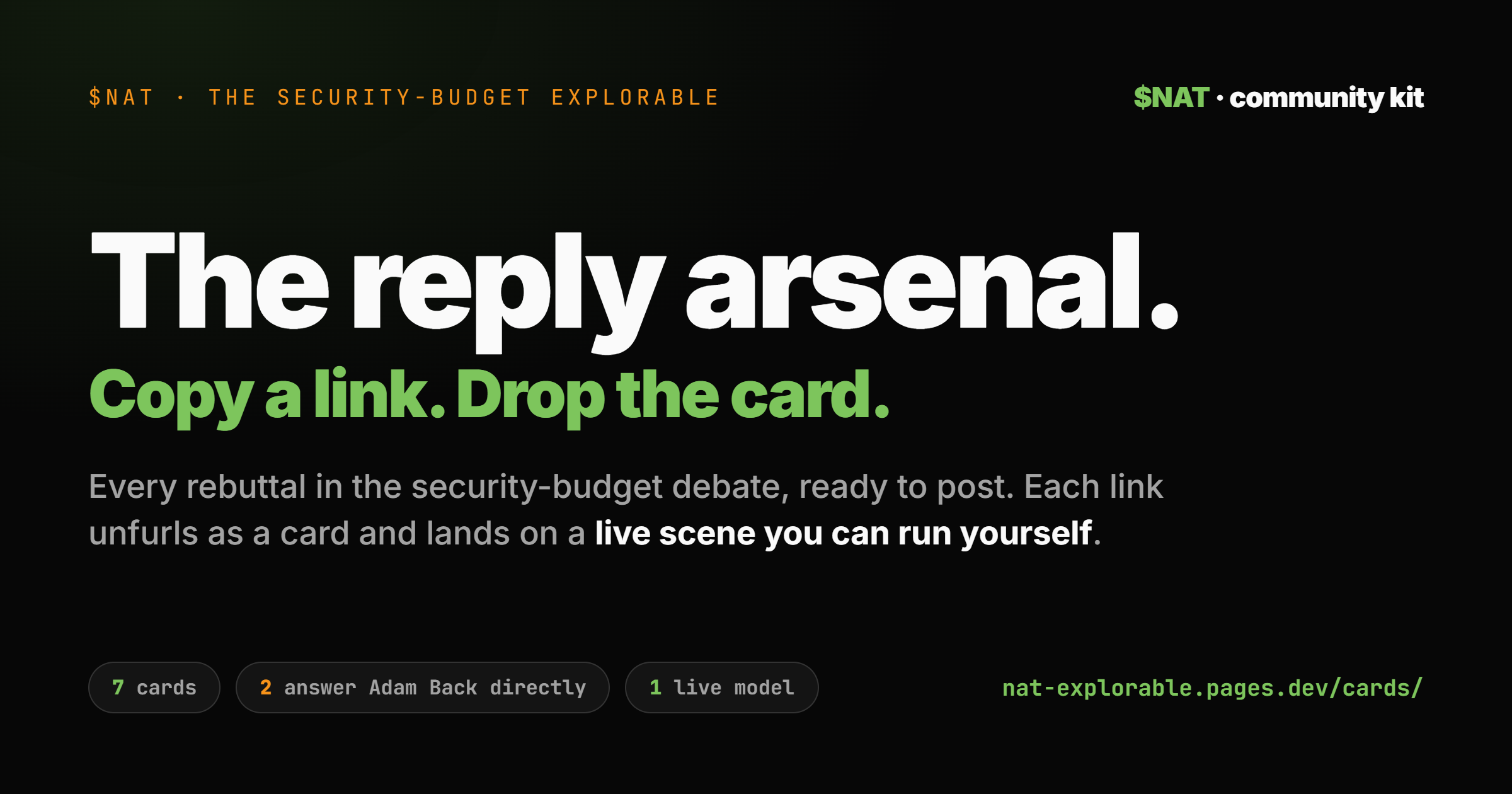 Reply Arsenal card